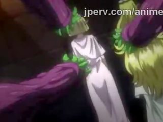 Groovy elf księżniczka pijany przez bunch z macki w hentai pokaz